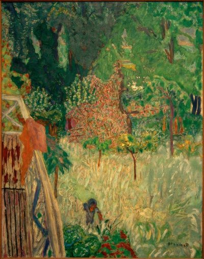 The Balcony at Vernonnet / The Flowering Apple Tree by Pierre Bonnard